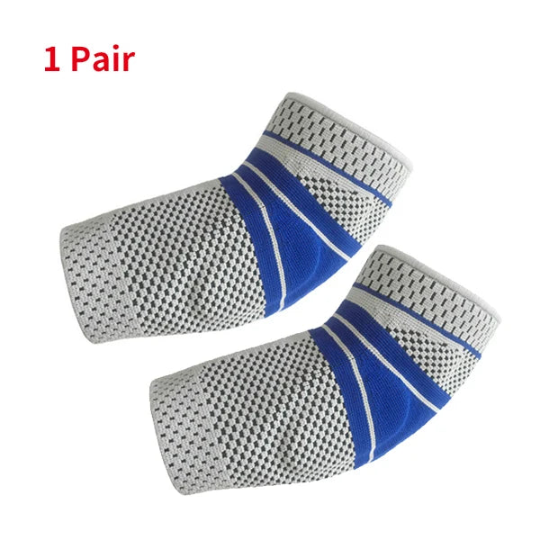 Silicone Elbow Pads, Tennis Sports, Baskeball, Volleyball Elbow Support, Pressure Arm Sleeve, Crossfit Weightlifting Brace