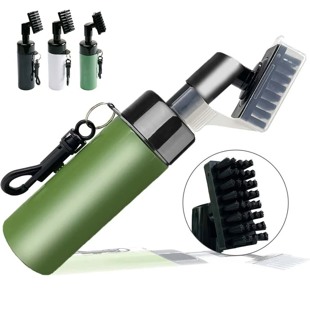 Golf Club Groove Cleaner Brush Leakproof Spray Bottle