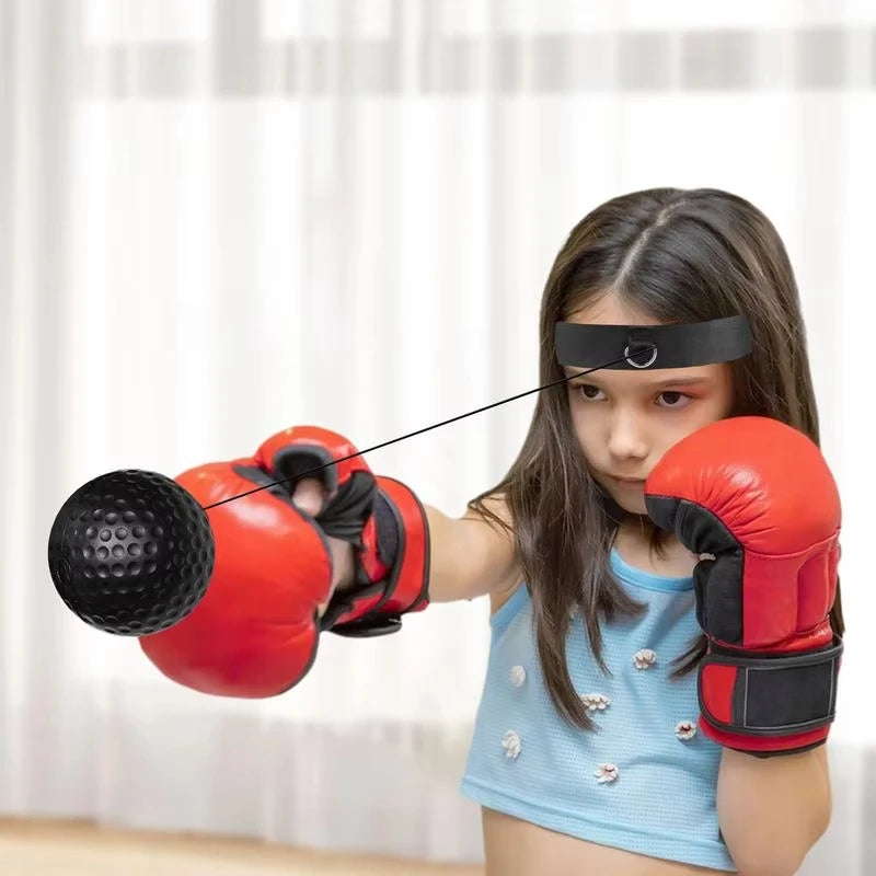 Elastic Headband and Black Light Ball Headband Style Boxing Speed Ball For Adult Children's Sports Rebound Reaction Balls