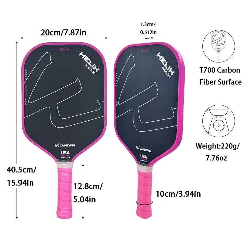 Pickleball Racket With Comfort Grip Non Slip Design Premium Quality Includes Free  Bag For Easy Carry Lightweight