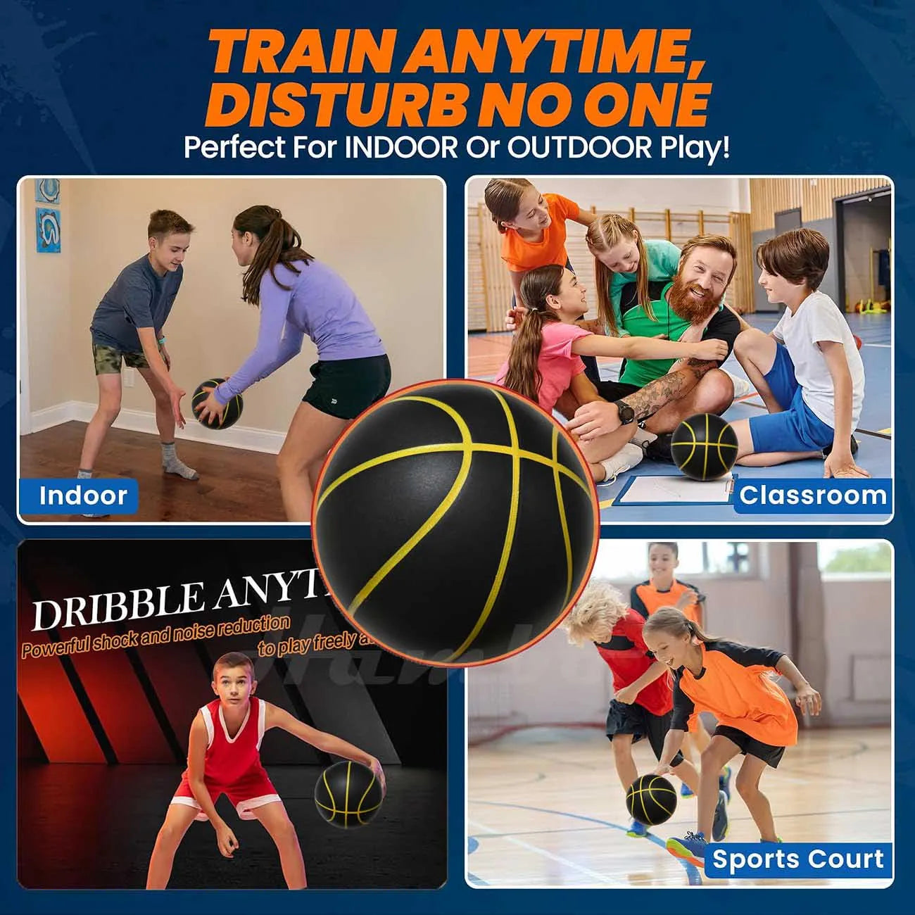 QuietBounce Elite Silent Basketball