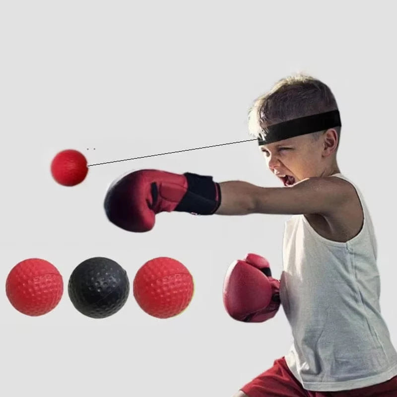Elastic Headband and Black Light Ball Headband Style Boxing Speed Ball For Adult Children's Sports Rebound Reaction Balls