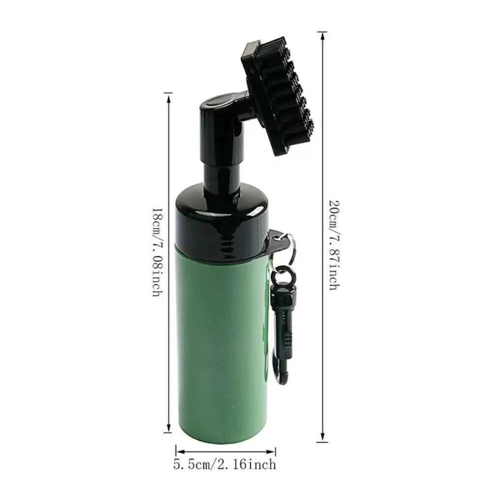 Golf Club Groove Cleaner Brush Leakproof Spray Bottle