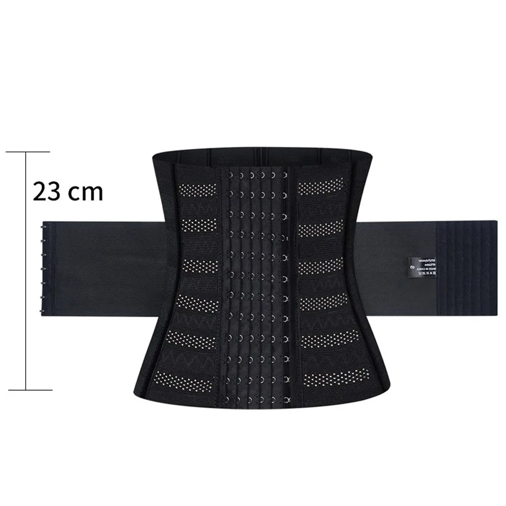 Men's Waist Support Trainer Girdle, Adjustable Workout Belt and Gym Equipment for Core Stability, Breathable Fitness Waist Shape