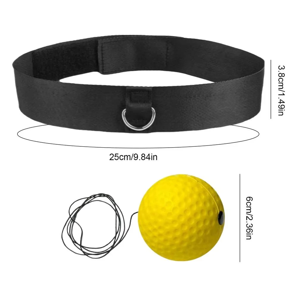 Elastic Headband and Black Light Ball Headband Style Boxing Speed Ball For Adult Children's Sports Rebound Reaction Balls