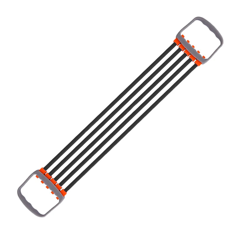 Full Body Workout Set - Chest Expander with 5 Removable Resistance Bands for Pilates, Push Ups, and Muscle Training - Strengthen